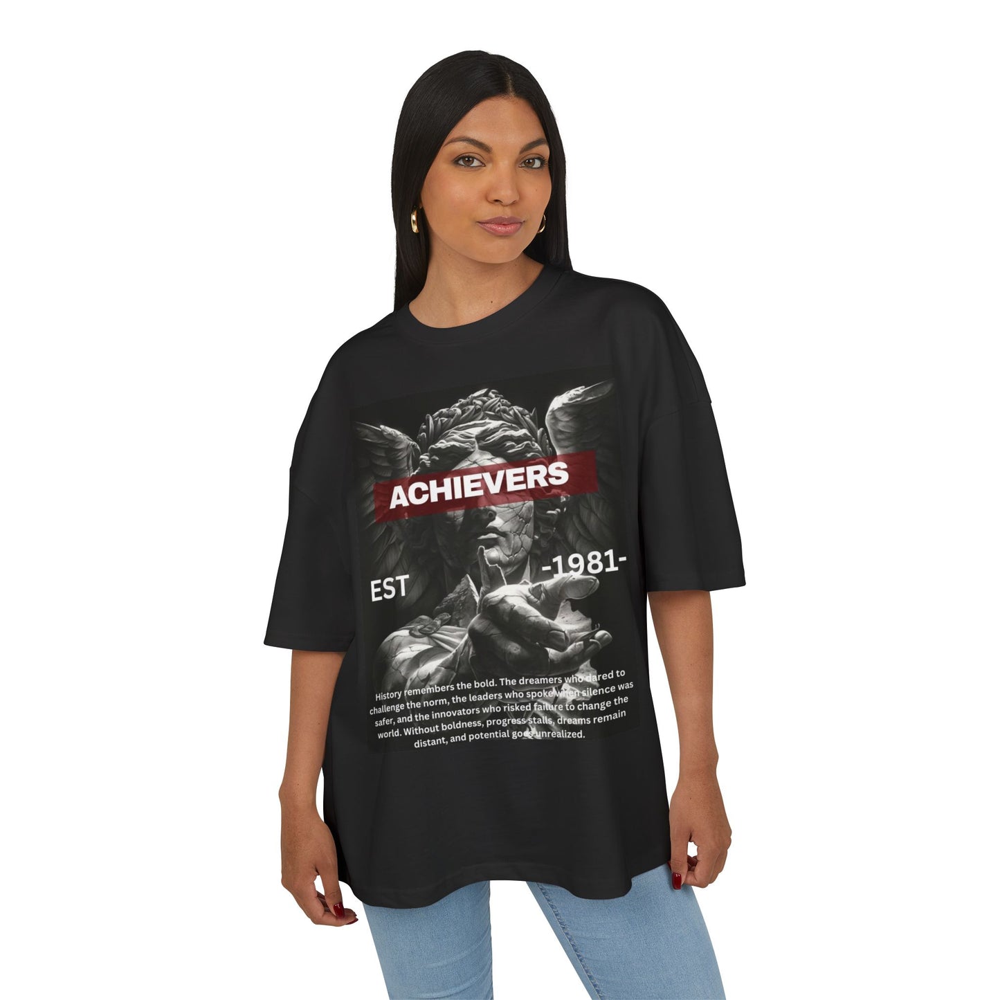 Achievers Box Tee - Inspiring Unisex Heavy Cotton Tee for Motivated Minds