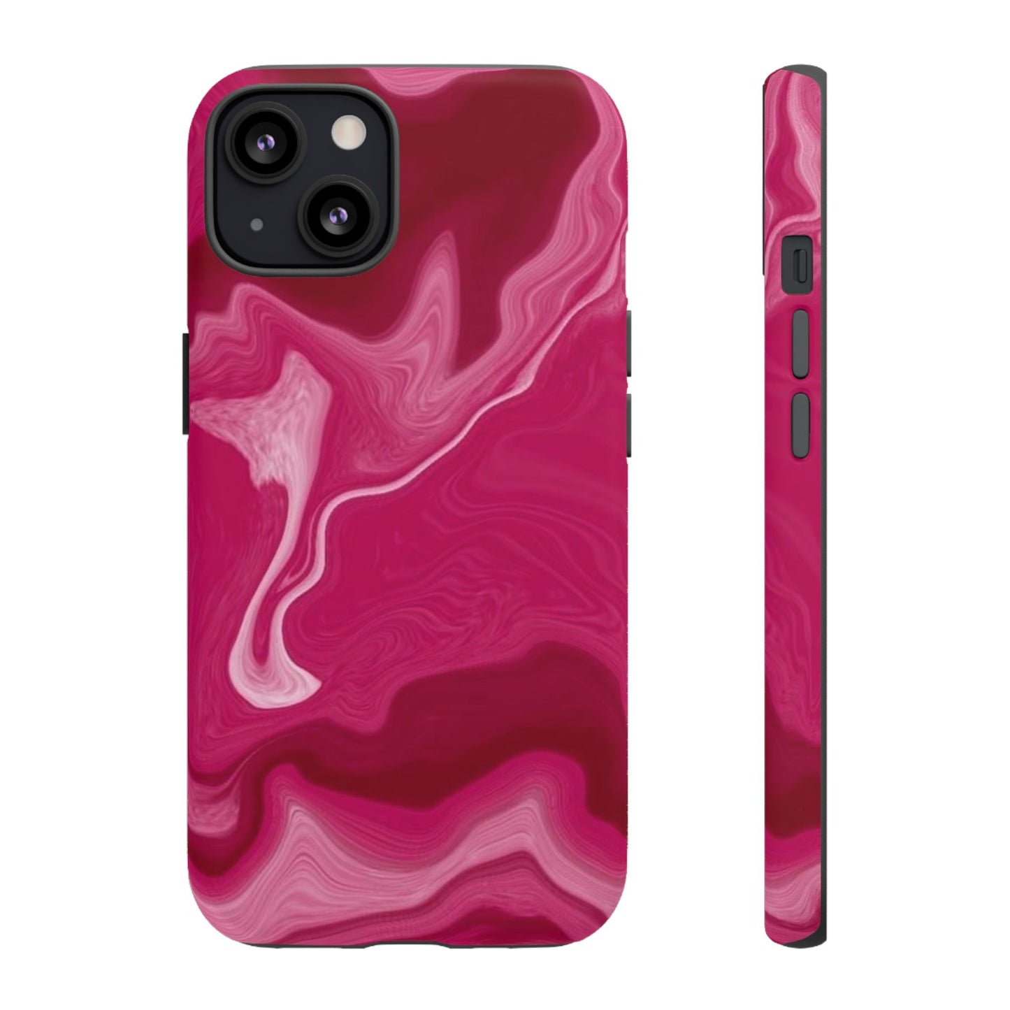 Tough Cases - Pink Marbled Phone Case for Stylish Protection