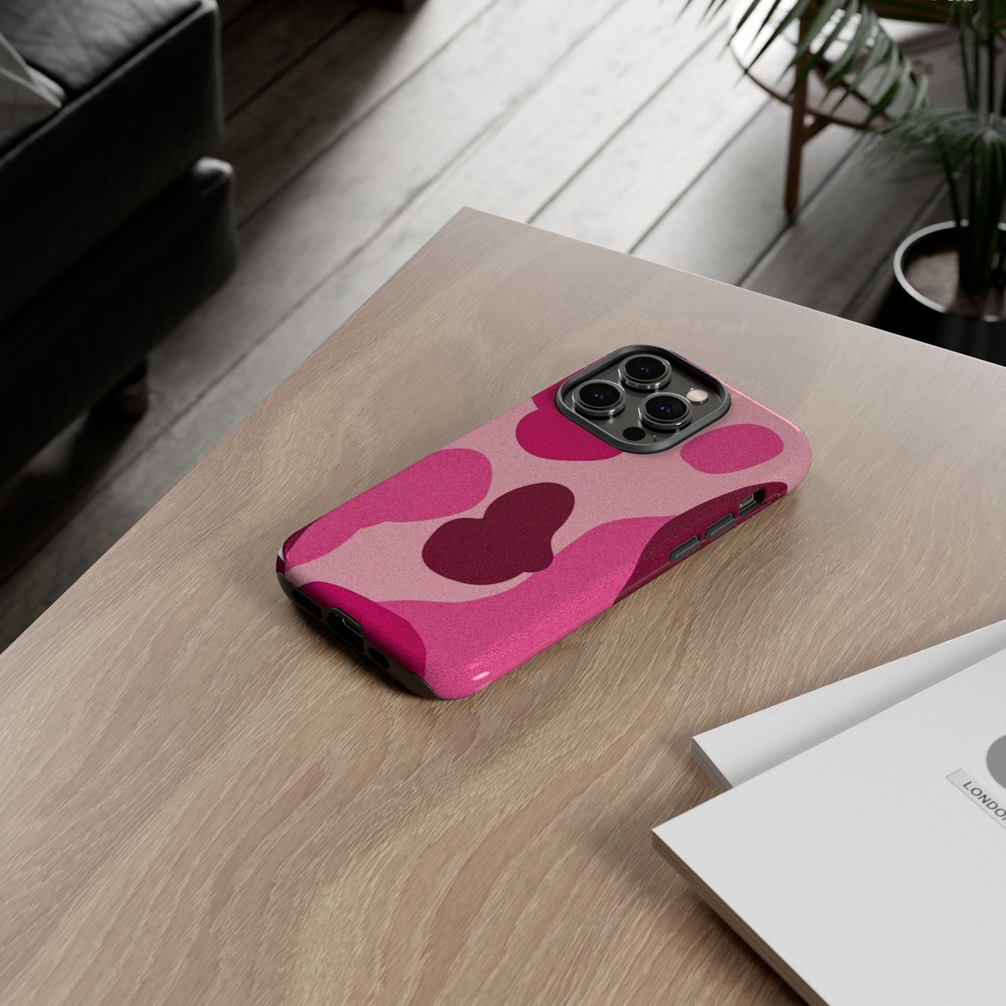 Trendy Pink Camouflage Phone Case - Tough and Stylish Protection