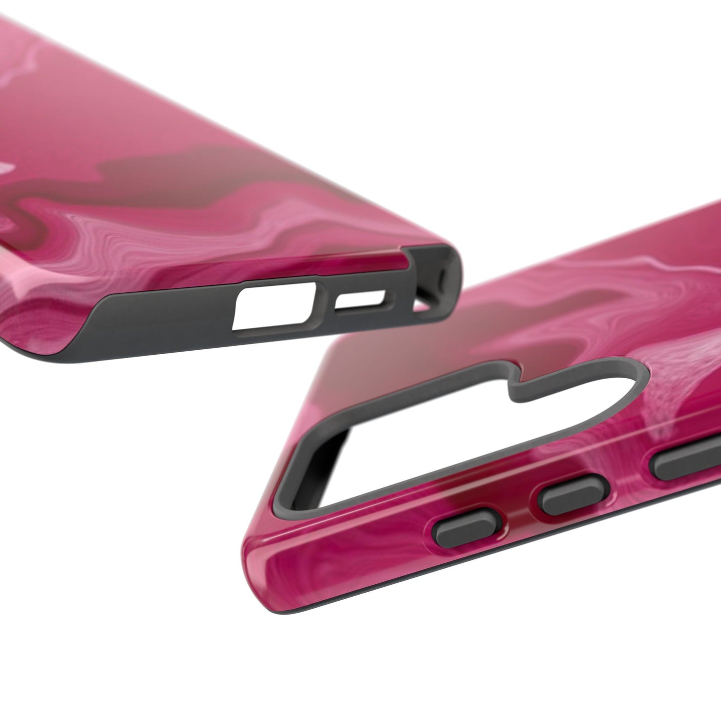 Tough Cases - Pink Marbled Phone Case for Stylish Protection