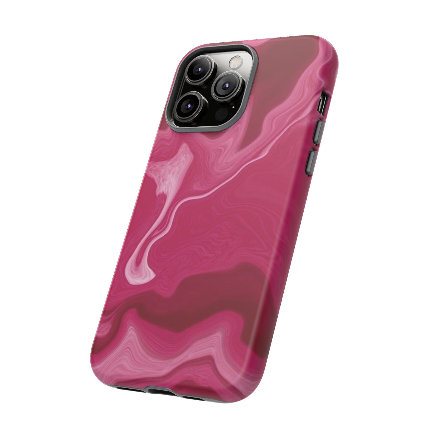 Tough Cases - Pink Marbled Phone Case for Stylish Protection