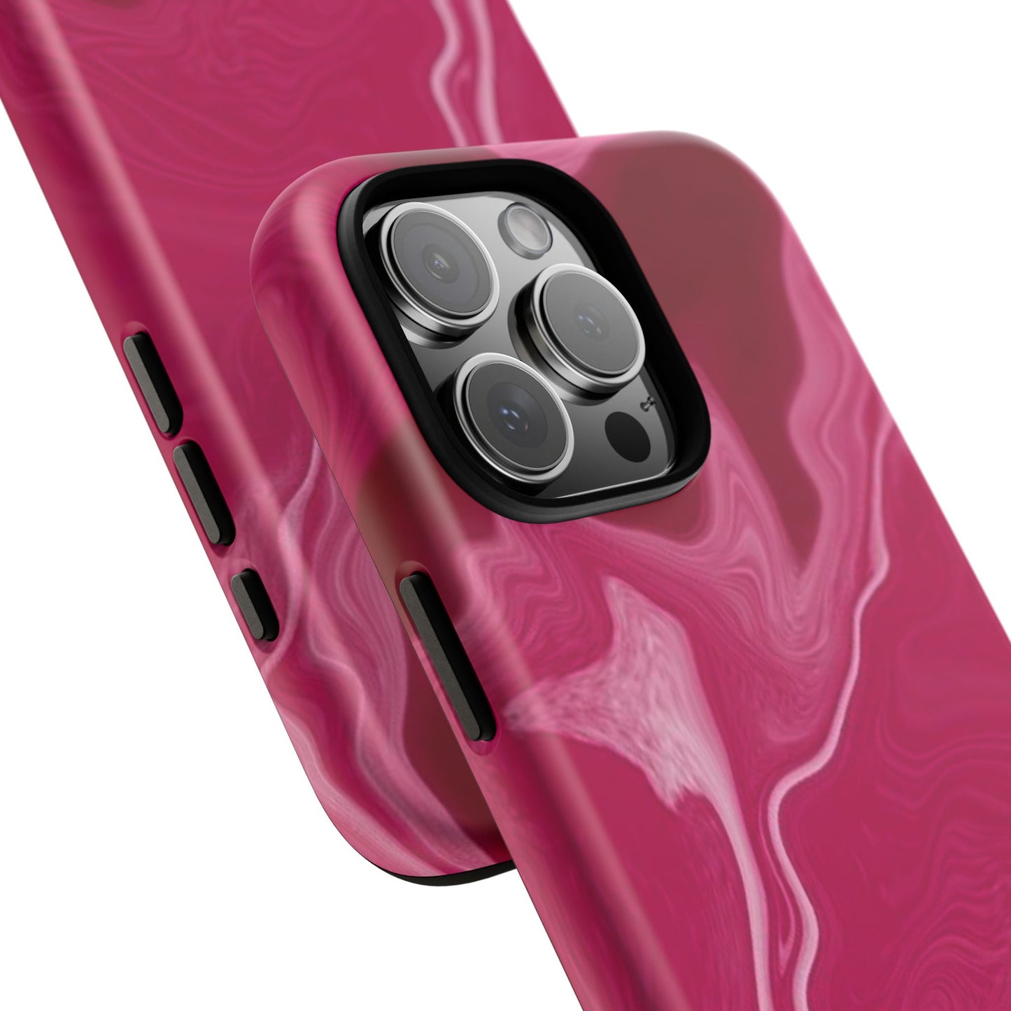 Tough Cases - Pink Marbled Phone Case for Stylish Protection