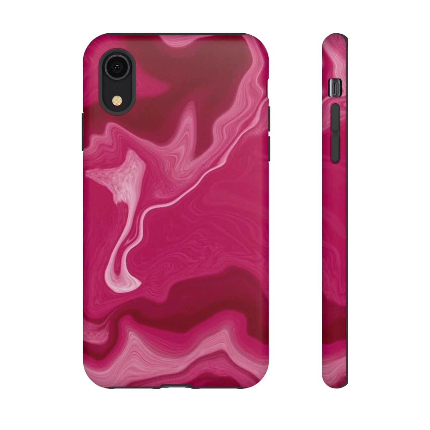 Tough Cases - Pink Marbled Phone Case for Stylish Protection