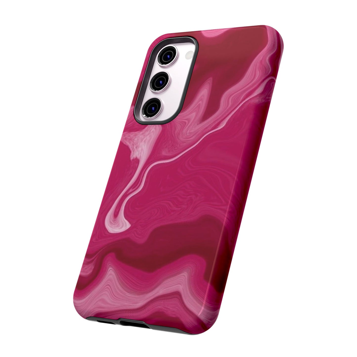 Tough Cases - Pink Marbled Phone Case for Stylish Protection