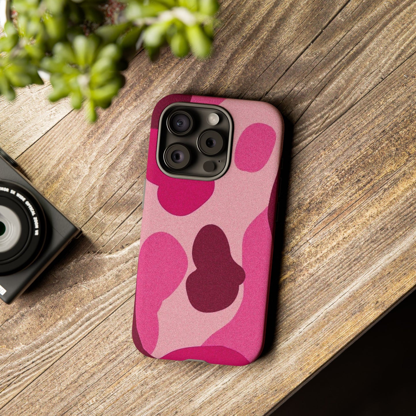 Trendy Pink Camouflage Phone Case - Tough and Stylish Protection