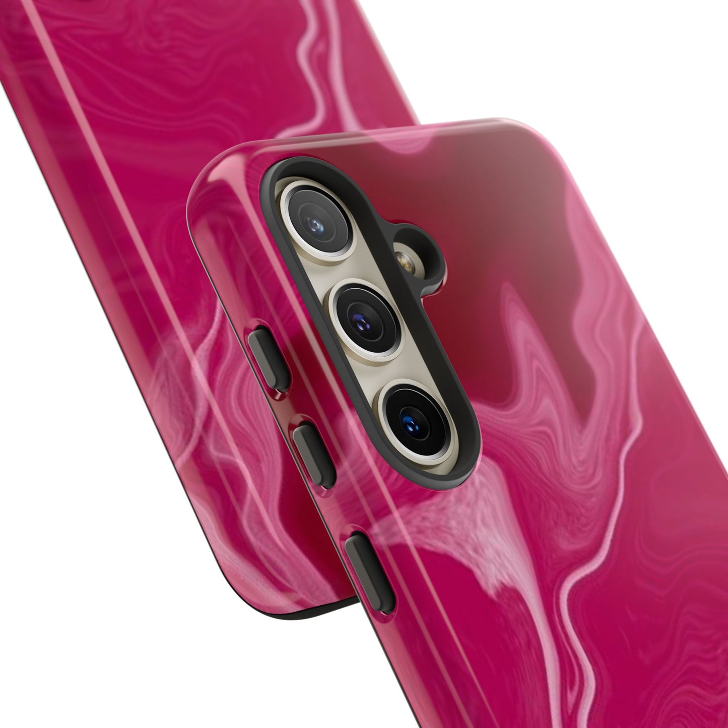 Tough Cases - Pink Marbled Phone Case for Stylish Protection