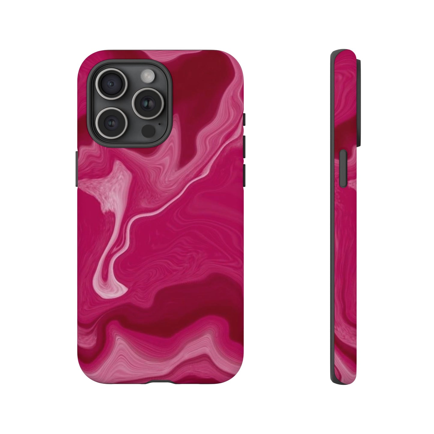 Tough Cases - Pink Marbled Phone Case for Stylish Protection