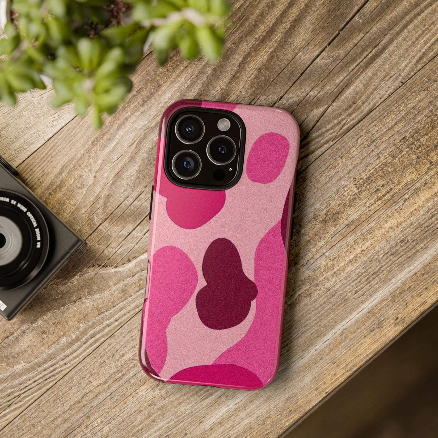 Trendy Pink Camouflage Phone Case - Tough and Stylish Protection