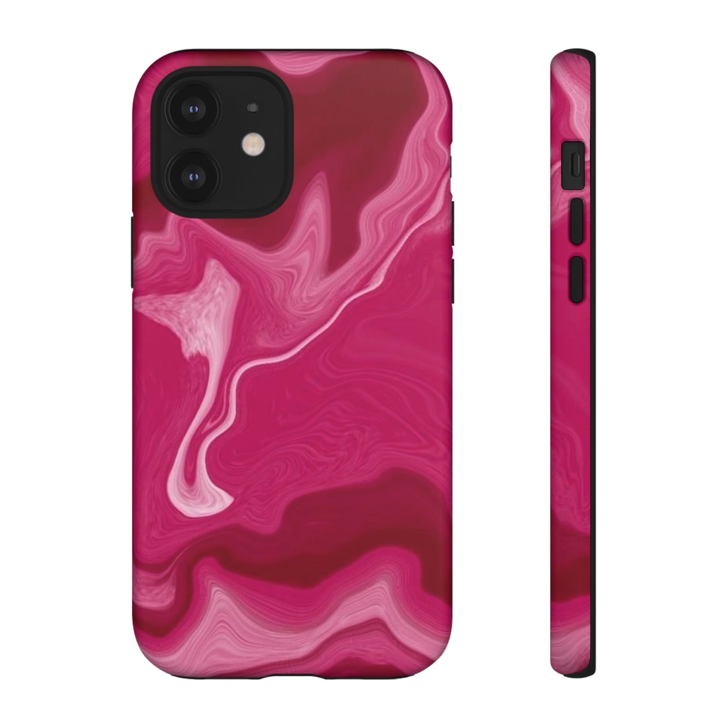 Tough Cases - Pink Marbled Phone Case for Stylish Protection