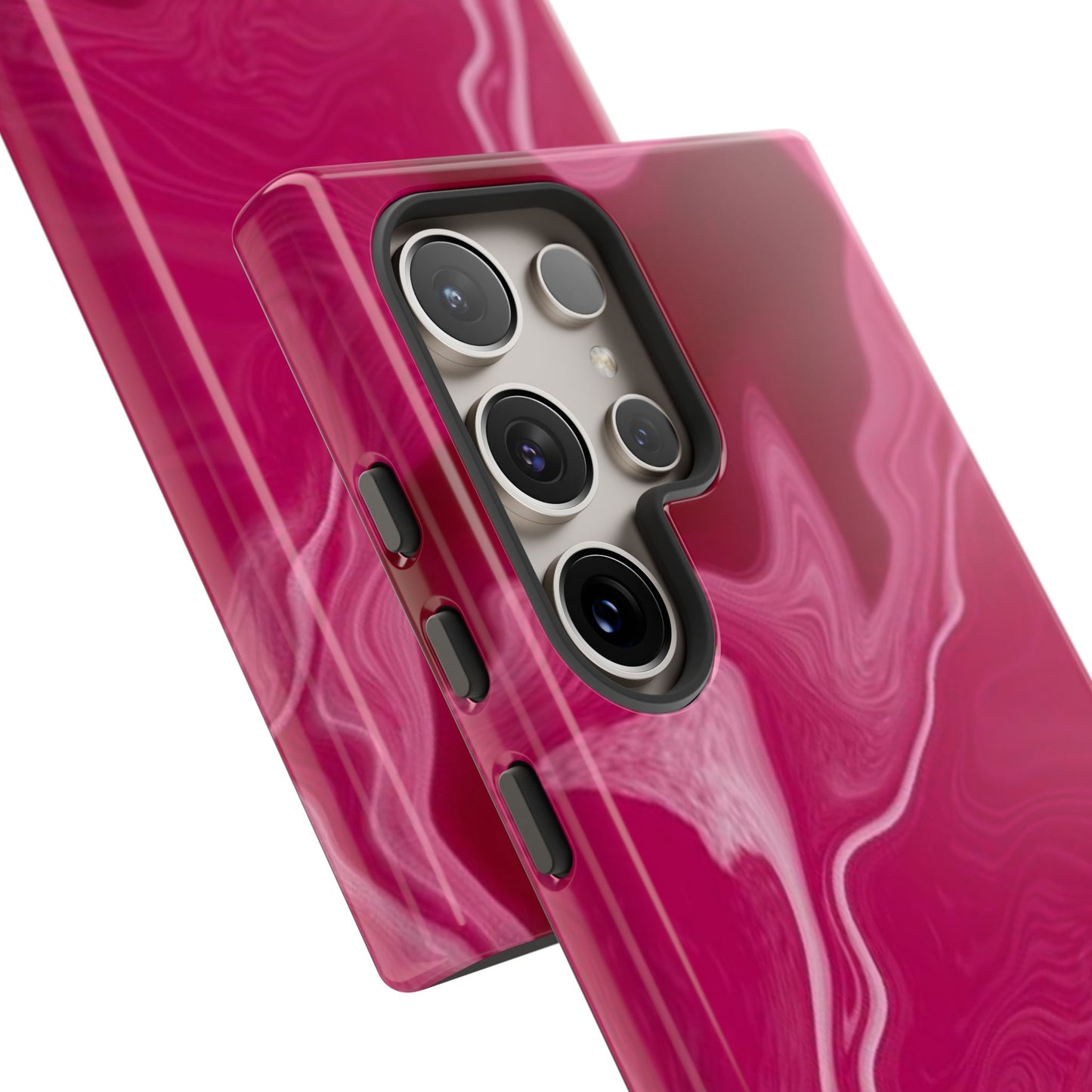 Tough Cases - Pink Marbled Phone Case for Stylish Protection