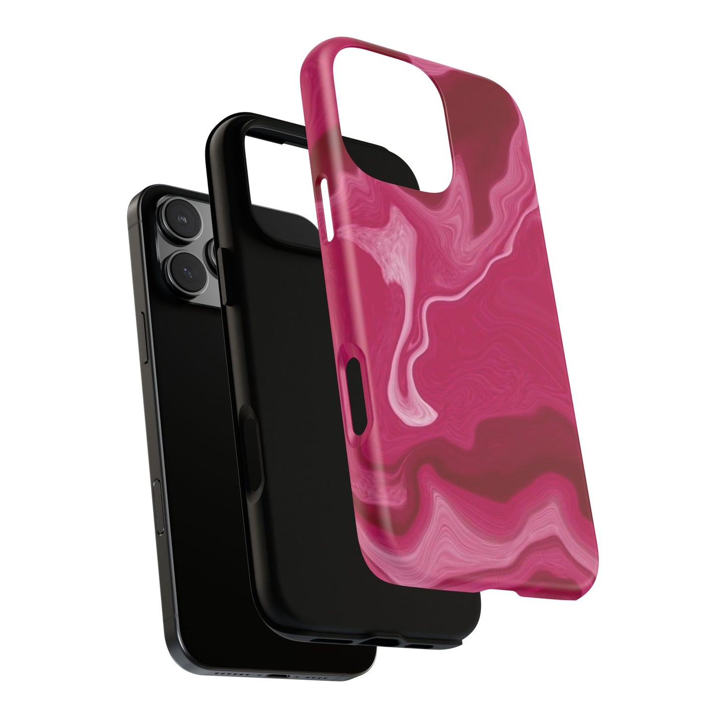 Tough Cases - Pink Marbled Phone Case for Stylish Protection