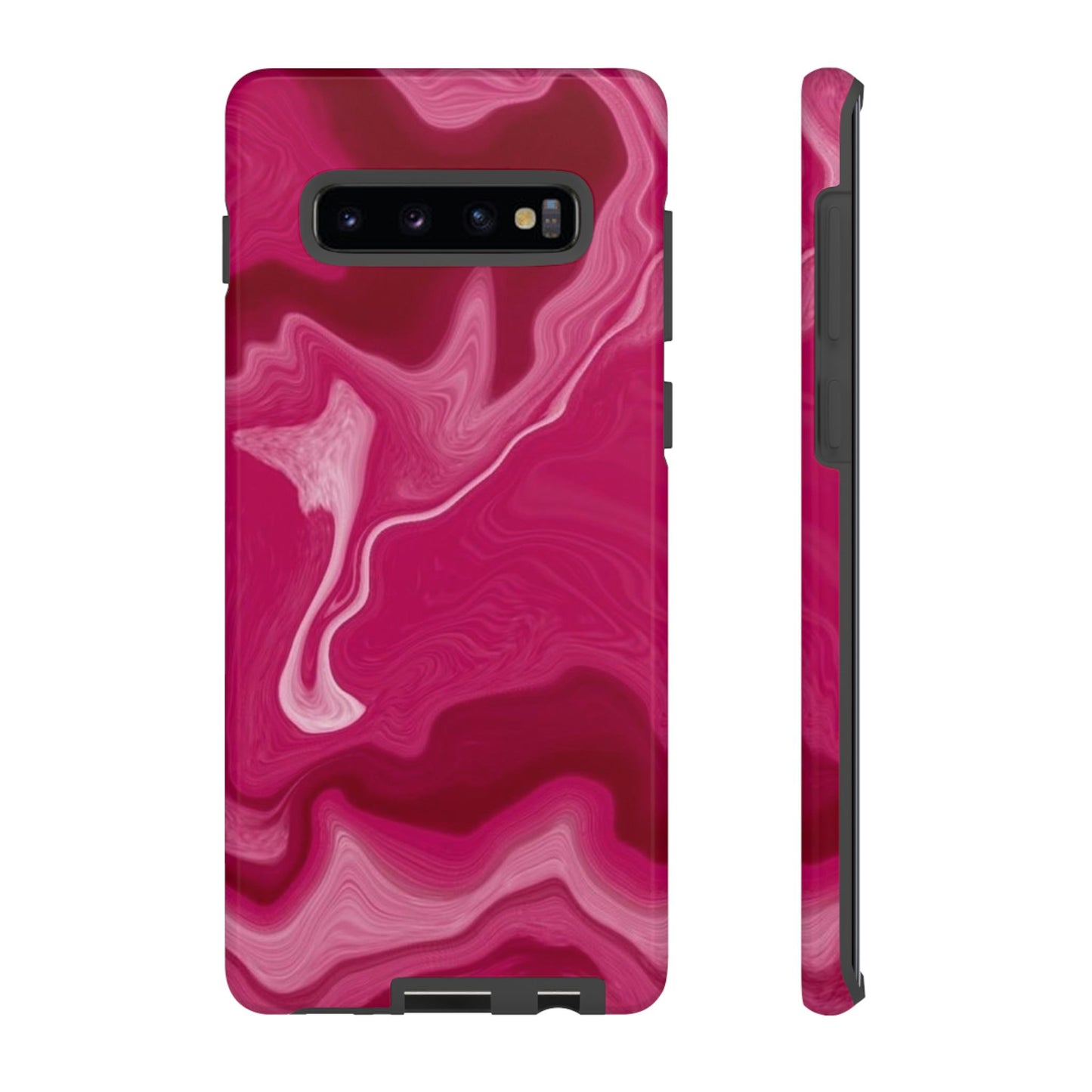 Tough Cases - Pink Marbled Phone Case for Stylish Protection