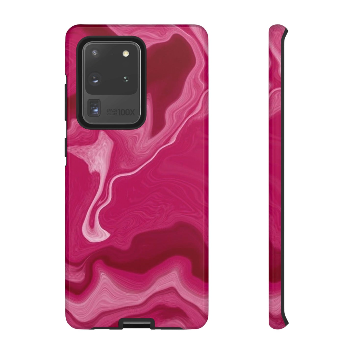 Tough Cases - Pink Marbled Phone Case for Stylish Protection