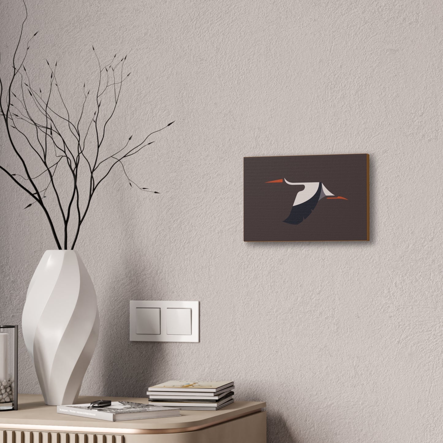 Modern Abstract Bird Canvas Wall Art - 0.75" Depth