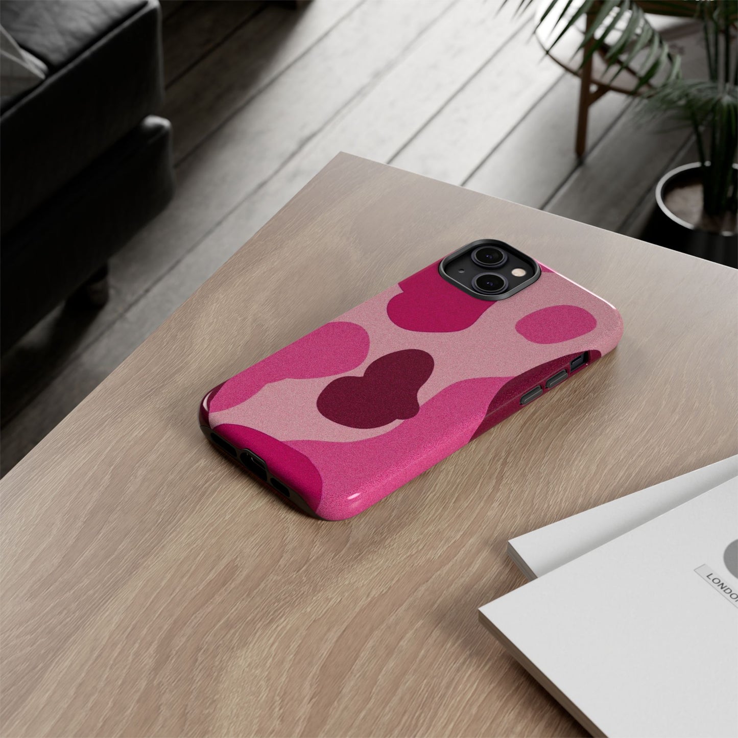 Trendy Pink Camouflage Phone Case - Tough and Stylish Protection