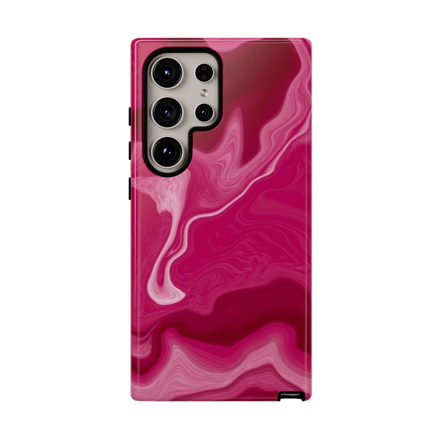 Tough Cases - Pink Marbled Phone Case for Stylish Protection