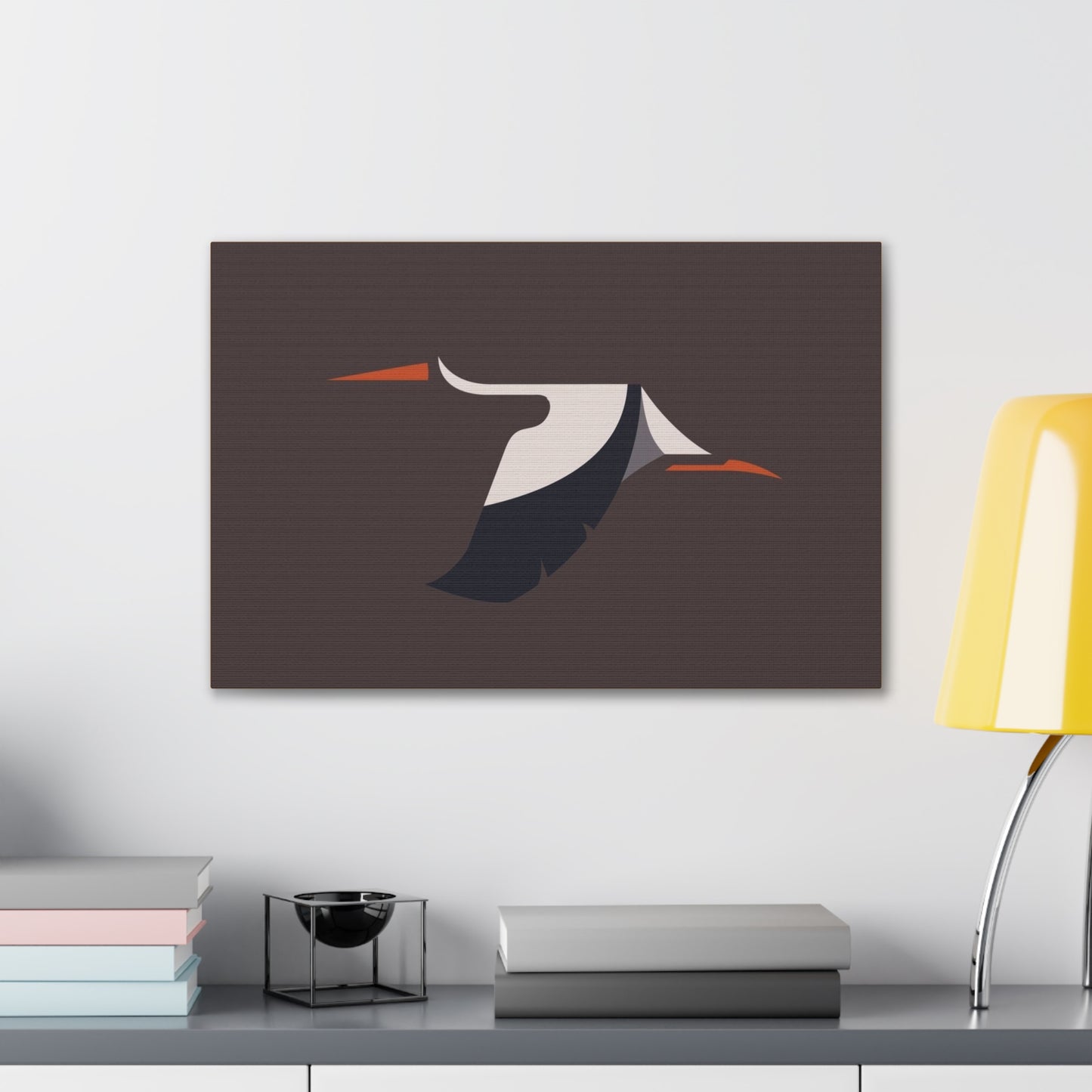 Modern Abstract Bird Canvas Wall Art - 0.75" Depth