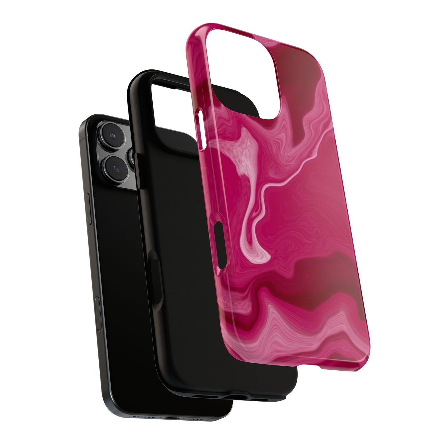 Tough Cases - Pink Marbled Phone Case for Stylish Protection