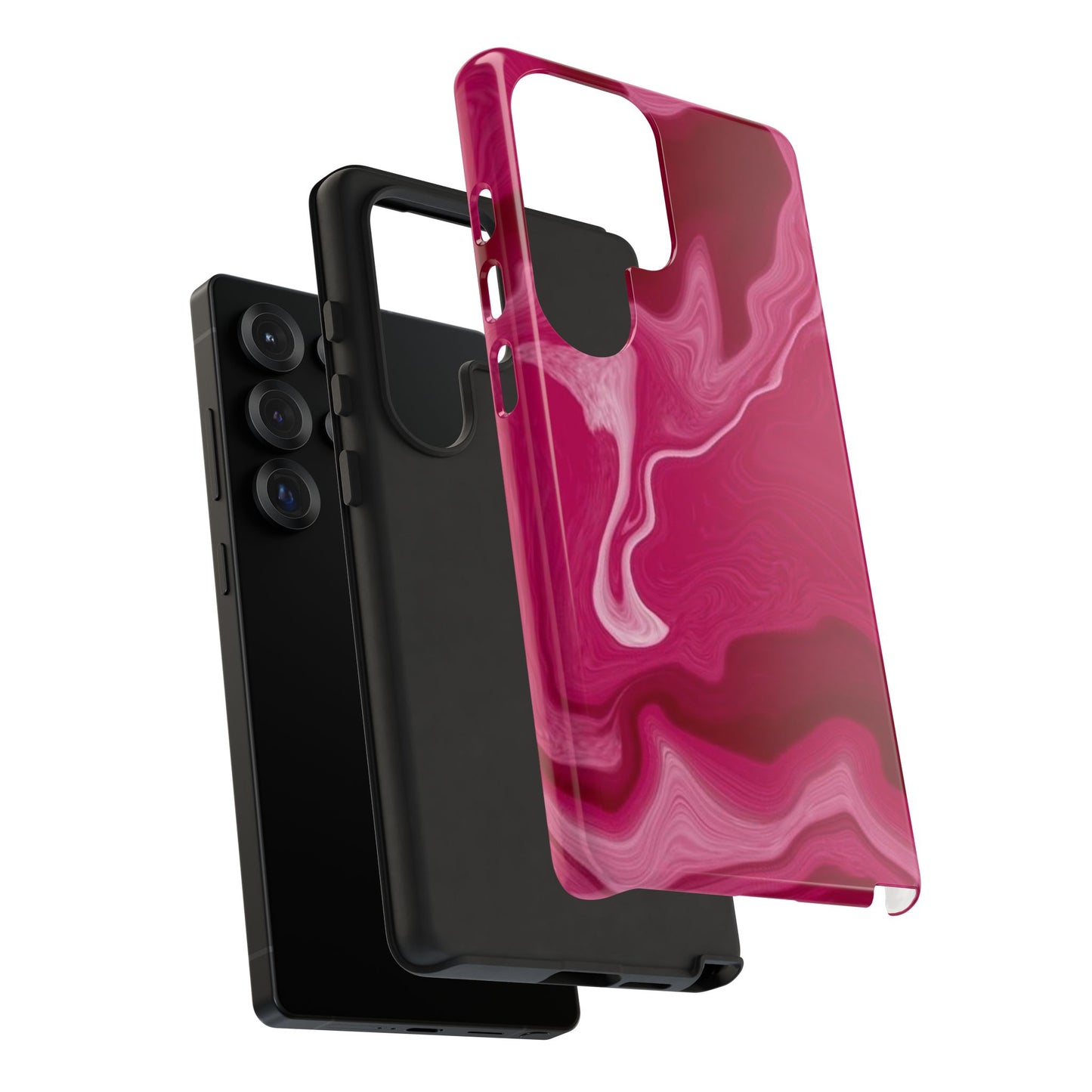 Tough Cases - Pink Marbled Phone Case for Stylish Protection