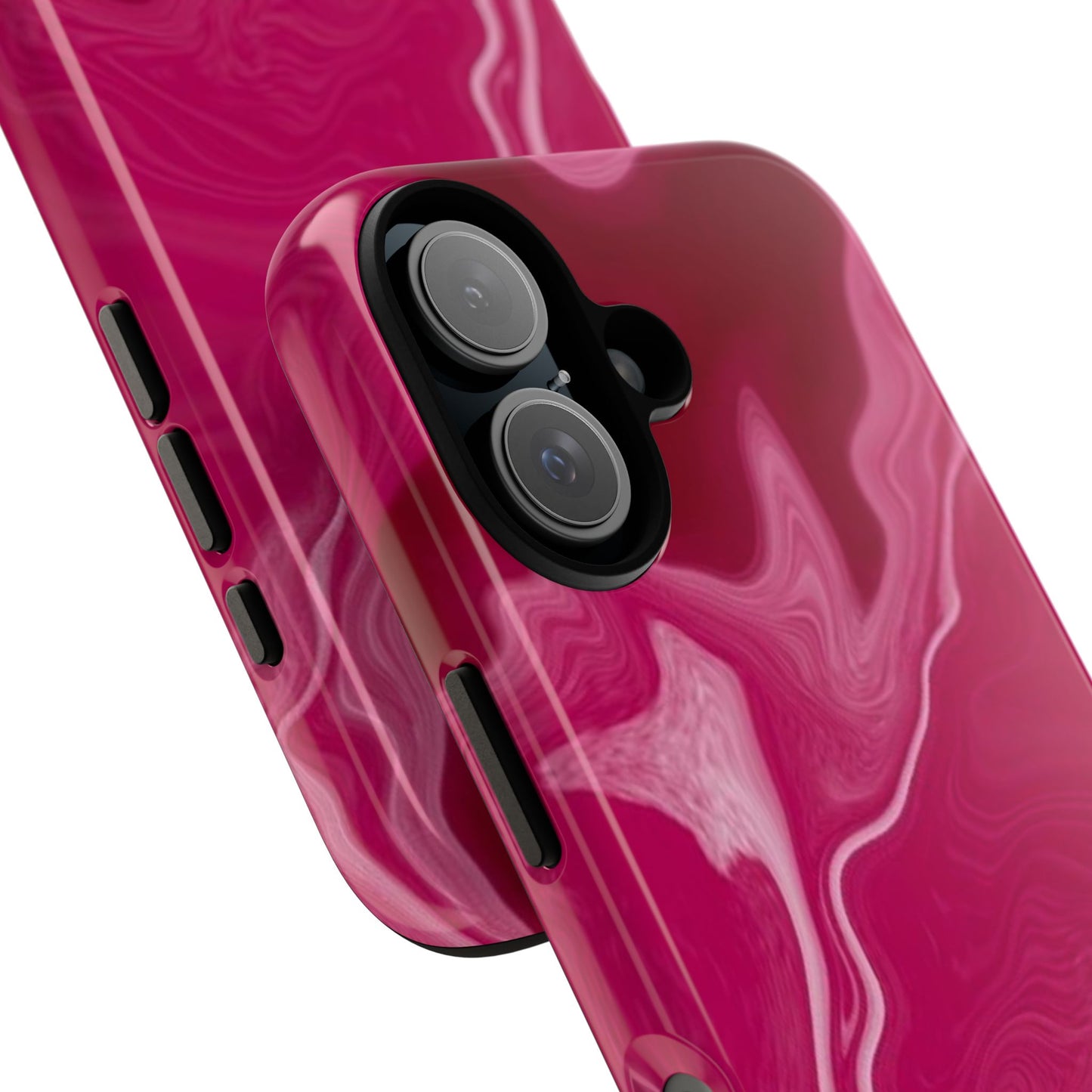 Tough Cases - Pink Marbled Phone Case for Stylish Protection