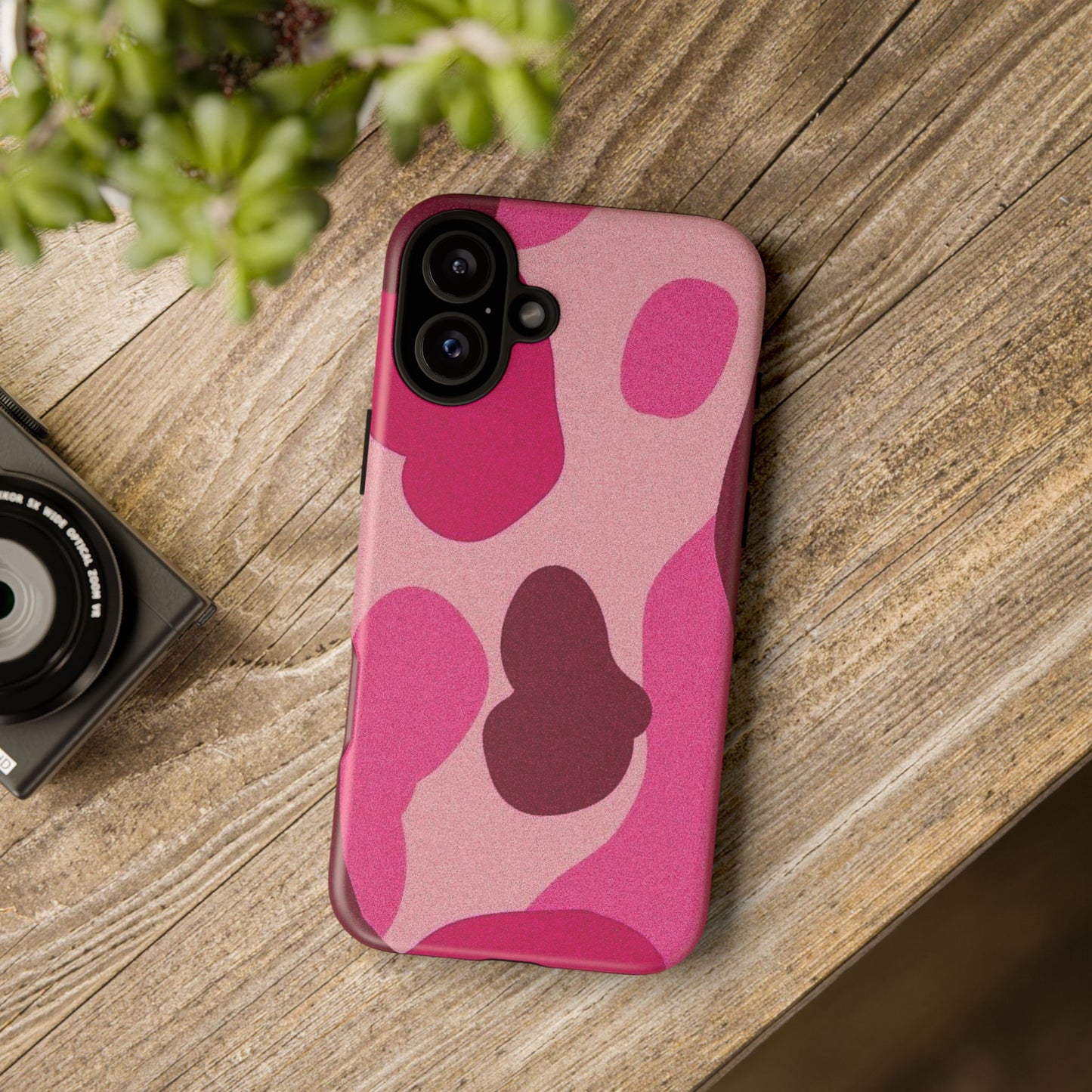 Trendy Pink Camouflage Phone Case - Tough and Stylish Protection