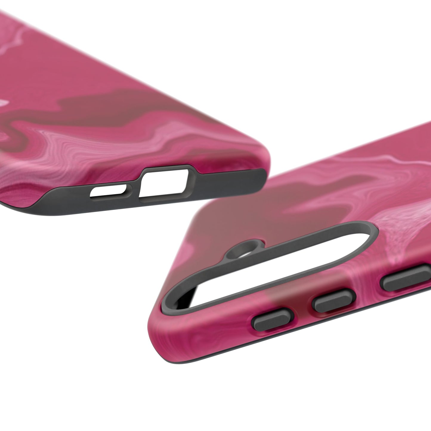 Tough Cases - Pink Marbled Phone Case for Stylish Protection