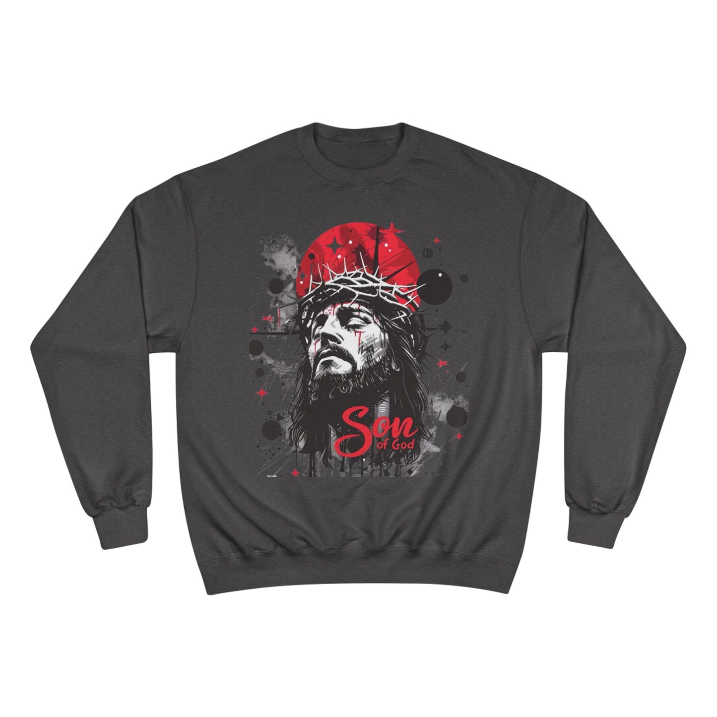 Champion Sweatshirt - Son of God Graphic Design, Faith-Inspired Apparel