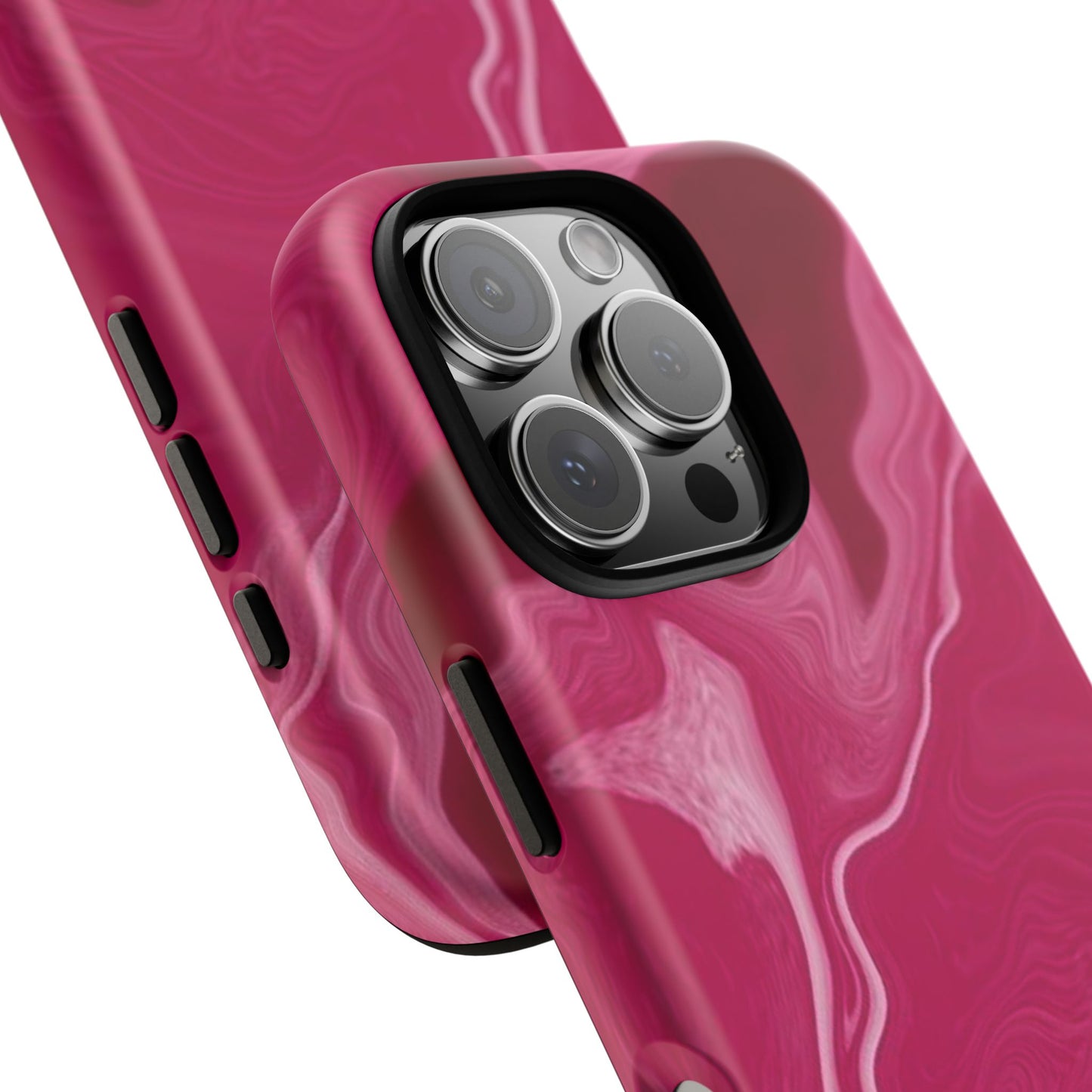 Tough Cases - Pink Marbled Phone Case for Stylish Protection