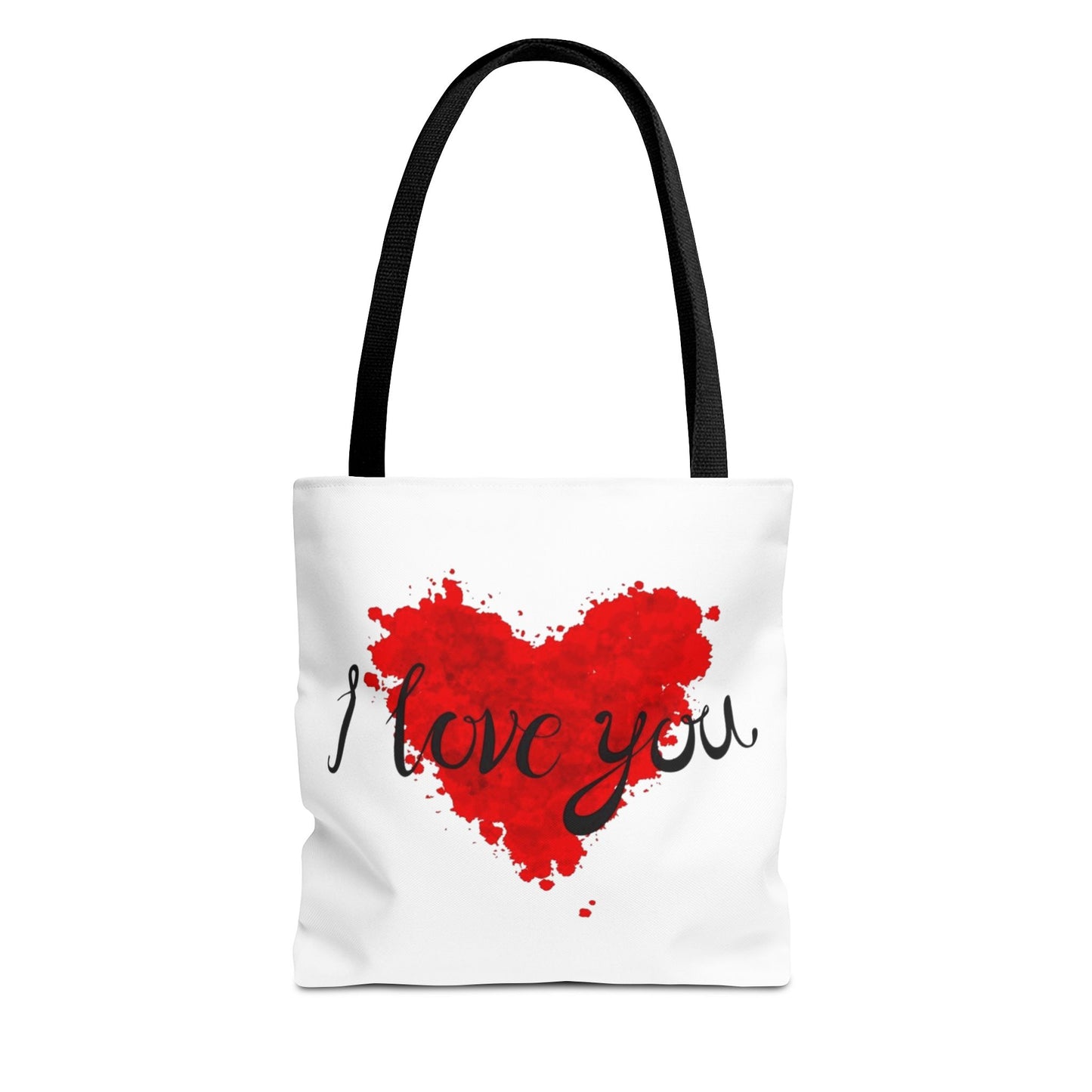 Romantic Heart Tote Bag - 'I Love You' Design