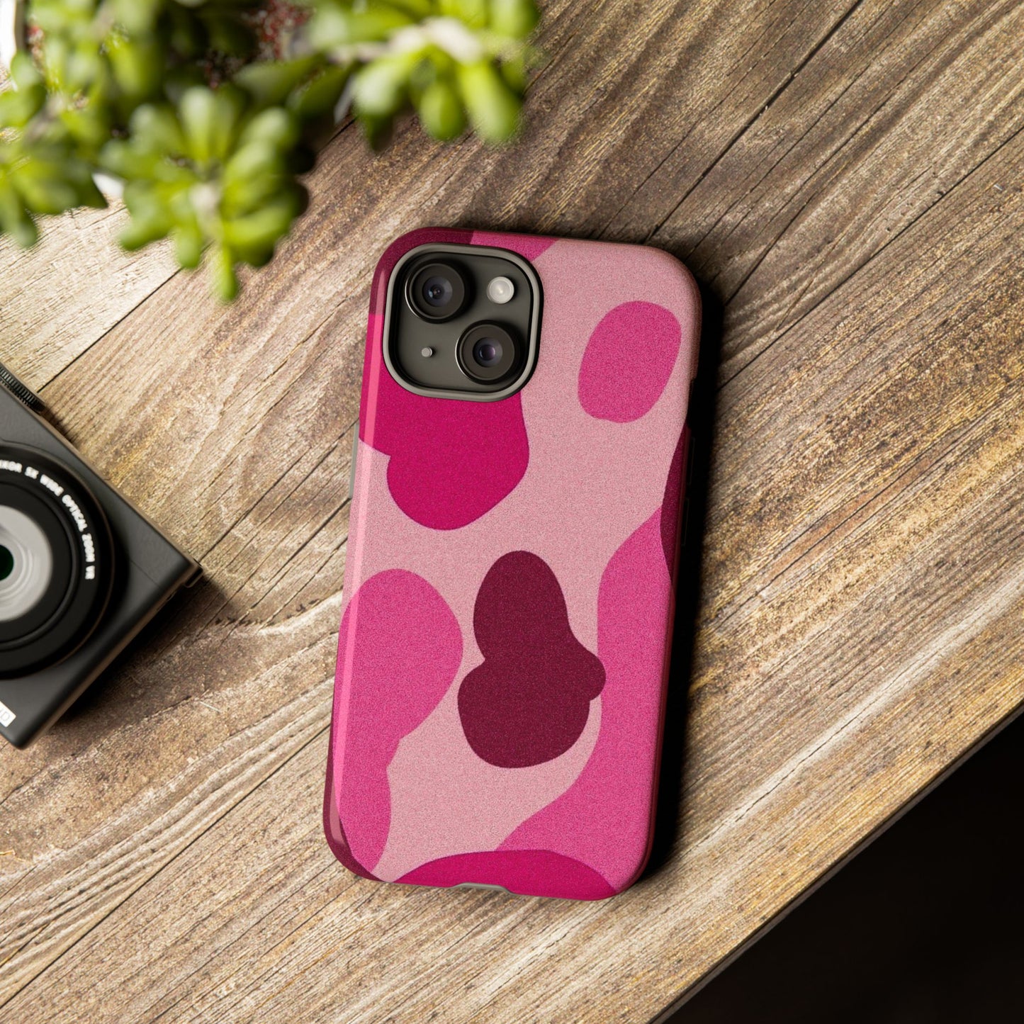 Trendy Pink Camouflage Phone Case - Tough and Stylish Protection