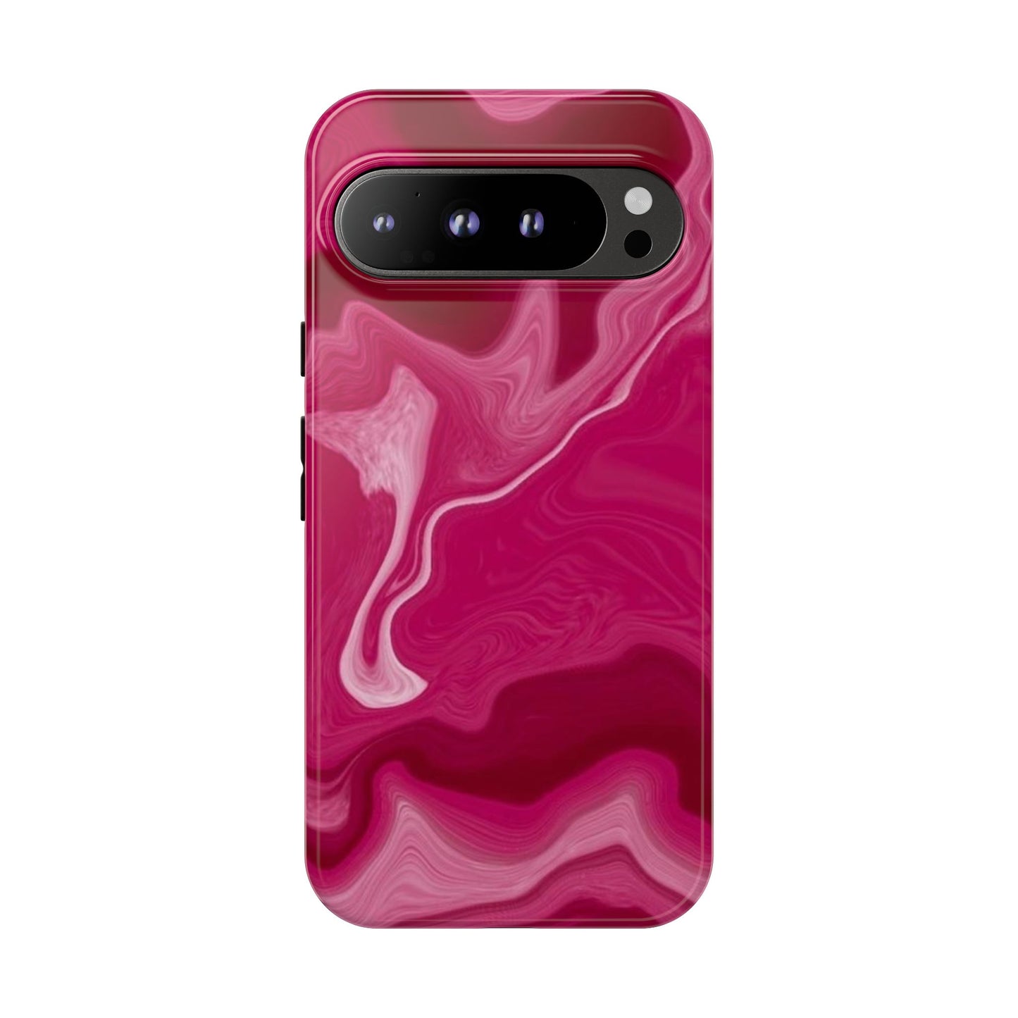 Tough Cases - Pink Marbled Phone Case for Stylish Protection