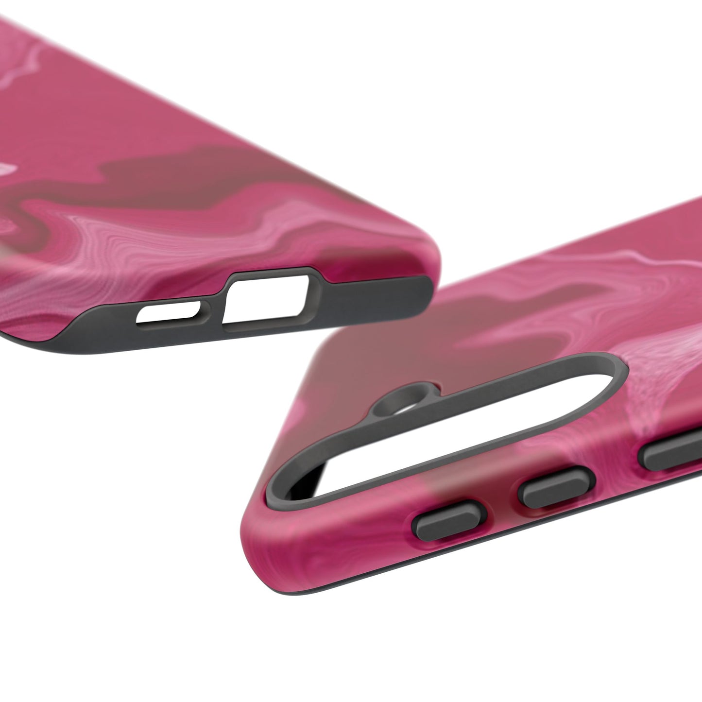 Tough Cases - Pink Marbled Phone Case for Stylish Protection