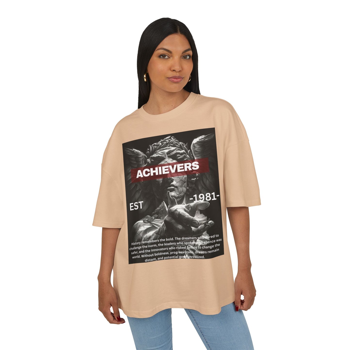 Achievers Box Tee - Inspiring Unisex Heavy Cotton Tee for Motivated Minds