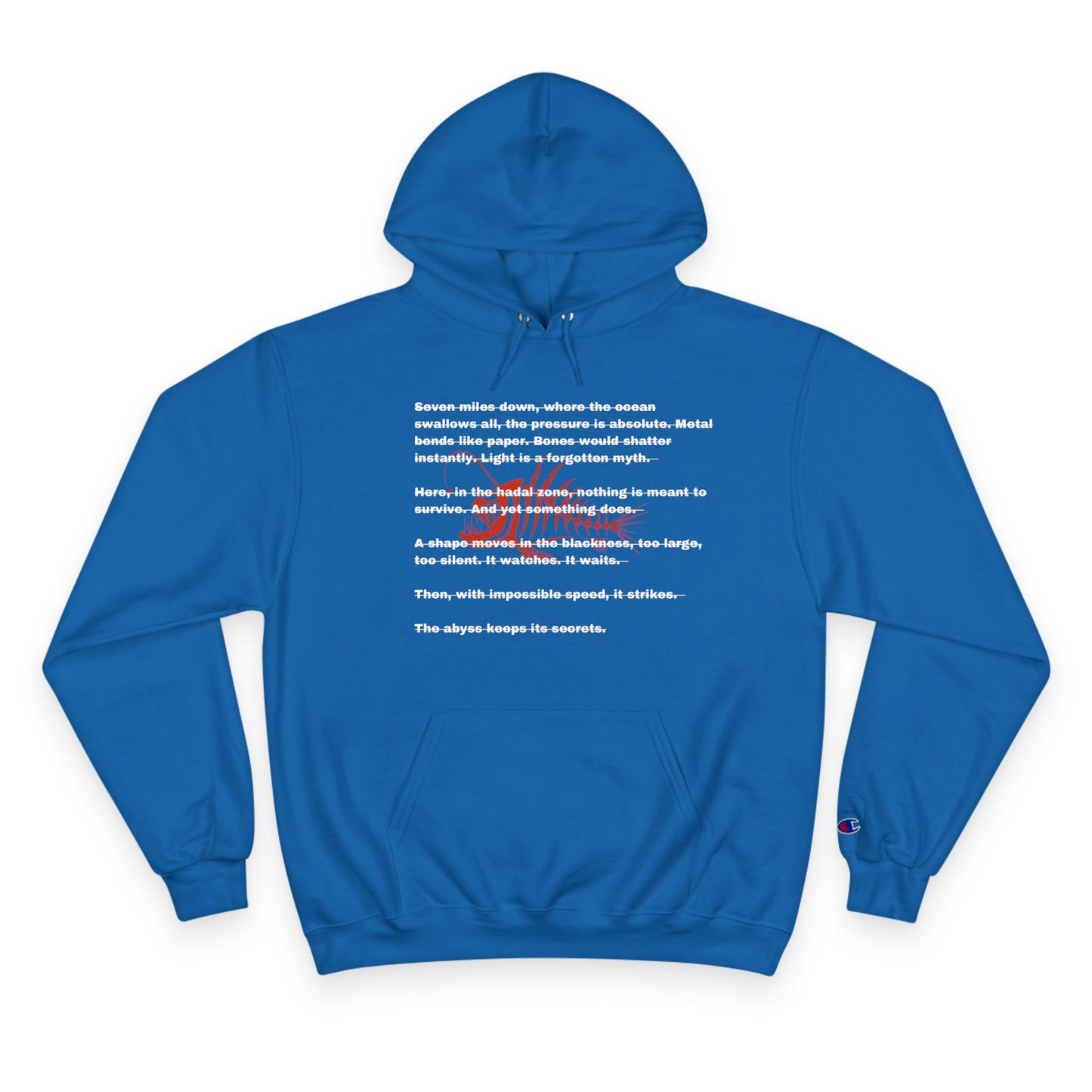 Inspirational Champion Hoodie - Ocean Depths Design