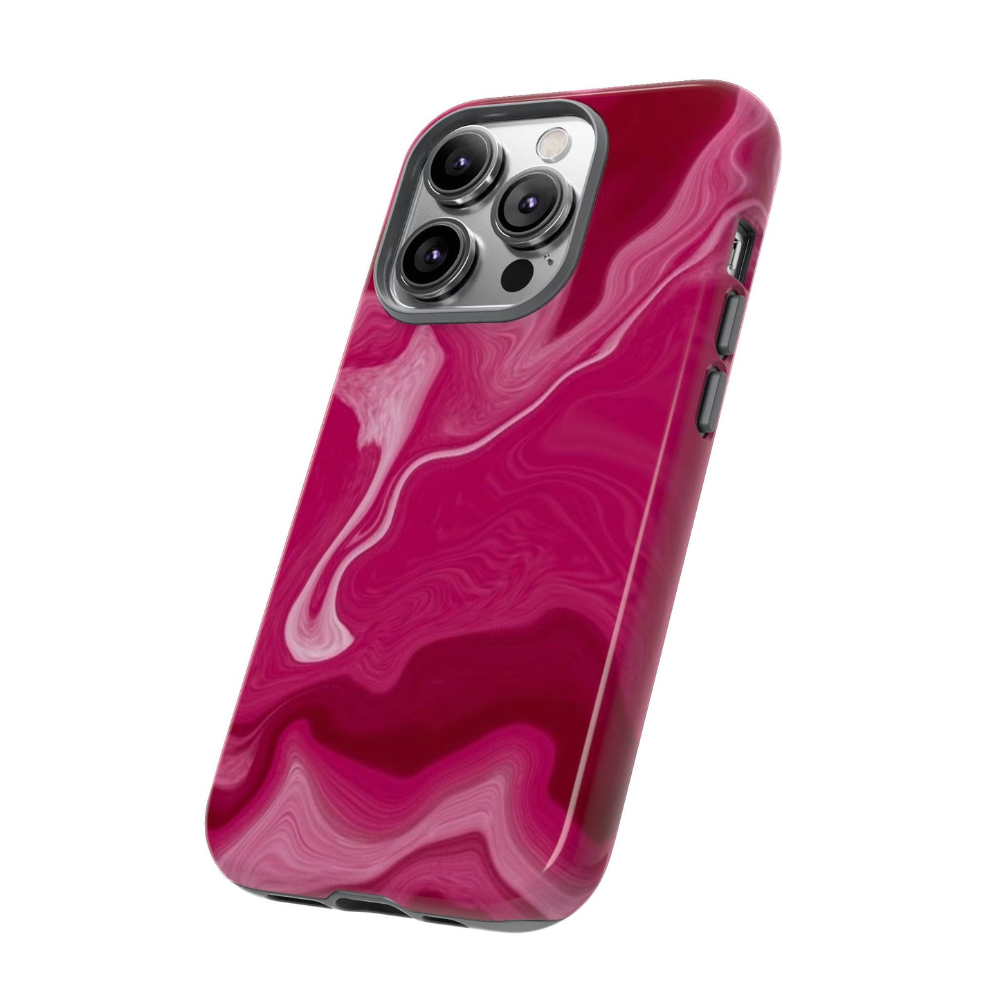 Tough Cases - Pink Marbled Phone Case for Stylish Protection