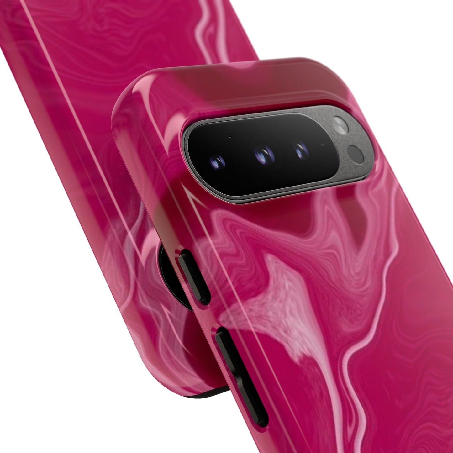 Tough Cases - Pink Marbled Phone Case for Stylish Protection