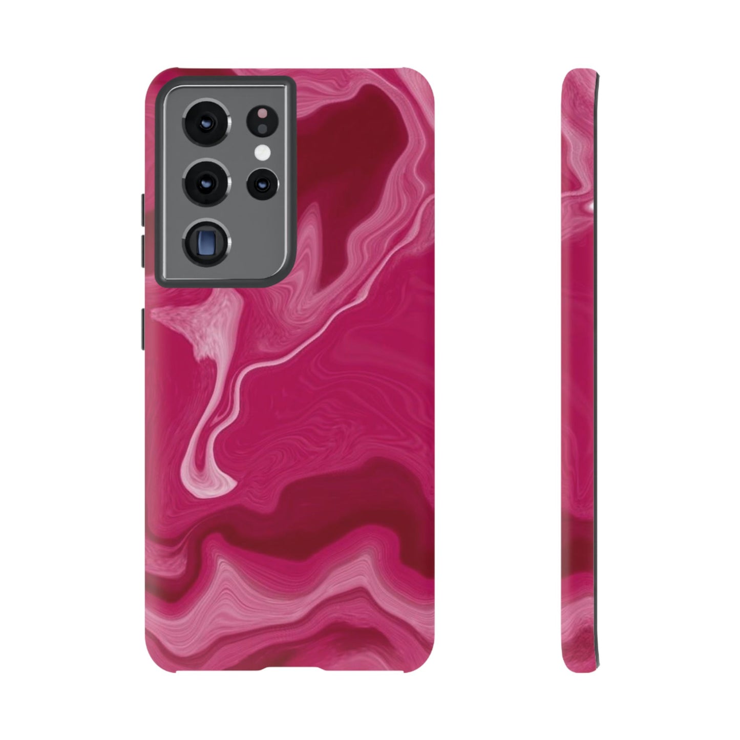 Tough Cases - Pink Marbled Phone Case for Stylish Protection