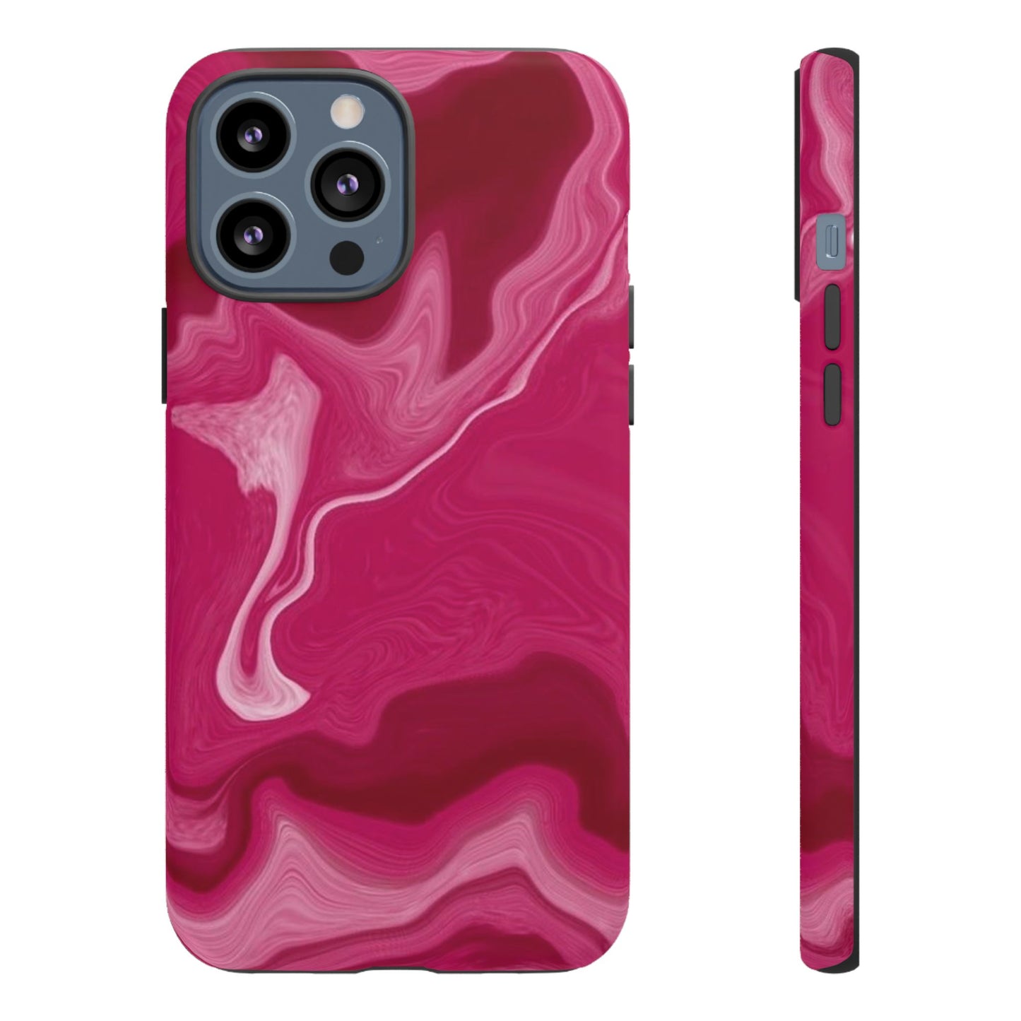 Tough Cases - Pink Marbled Phone Case for Stylish Protection