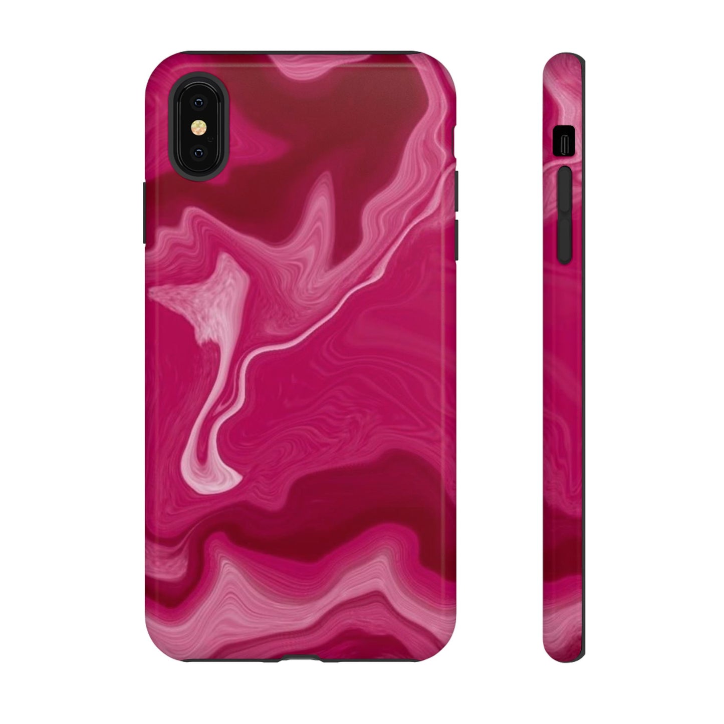 Tough Cases - Pink Marbled Phone Case for Stylish Protection