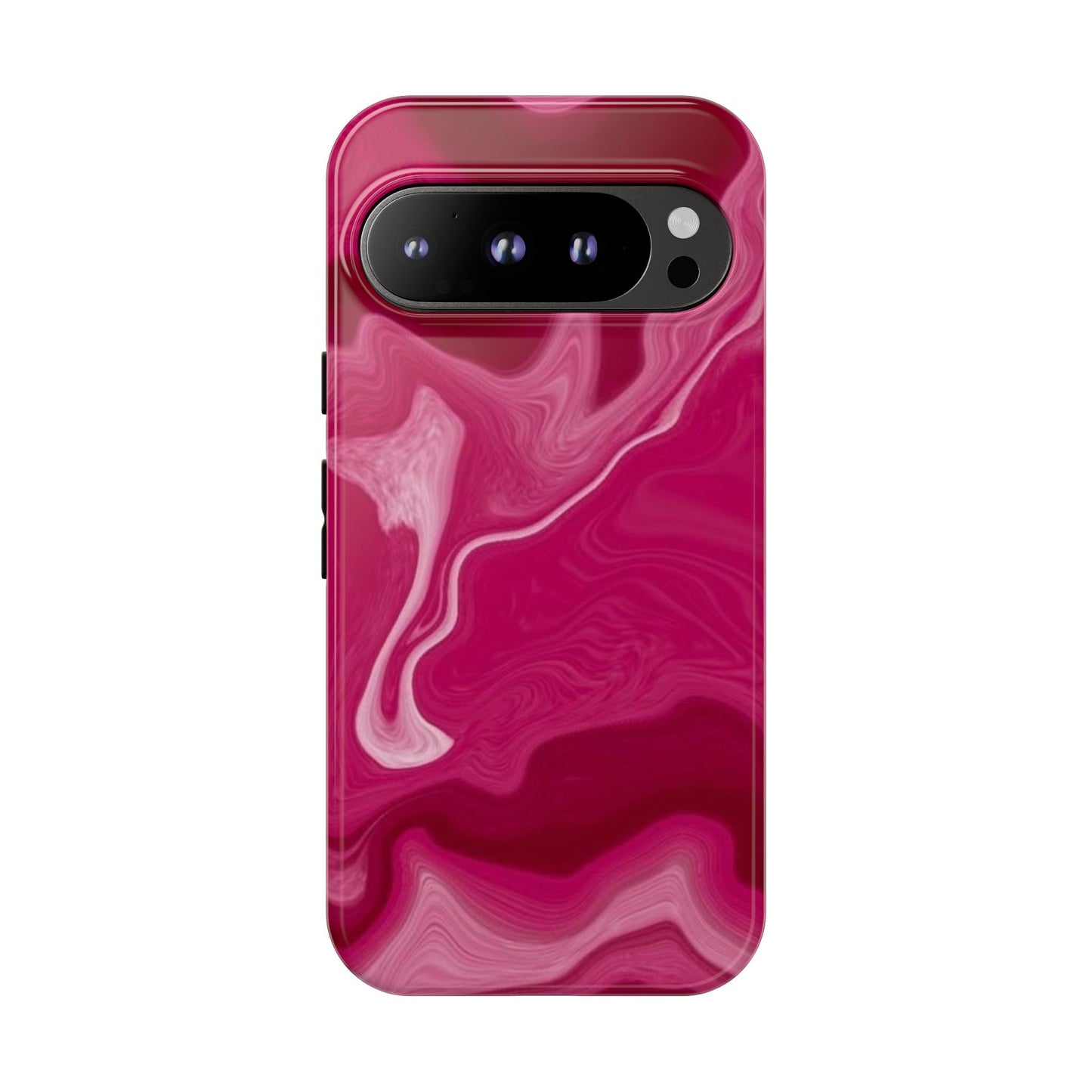 Tough Cases - Pink Marbled Phone Case for Stylish Protection