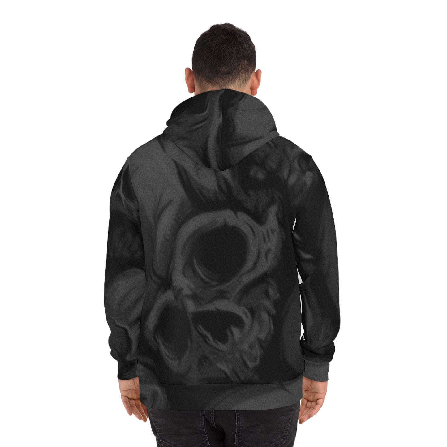 Edgy Skull Graphic Hoodie - Dark Aesthetic Fashion