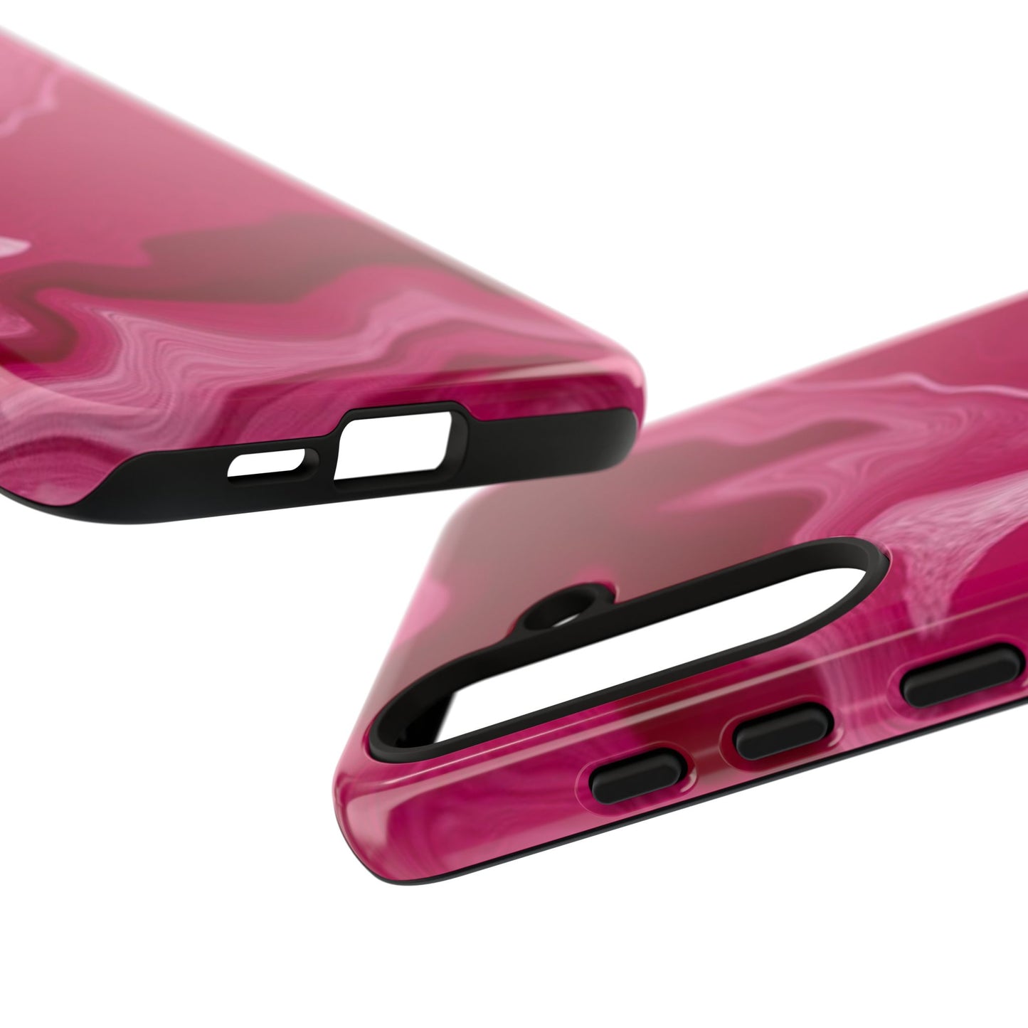 Tough Cases - Pink Marbled Phone Case for Stylish Protection