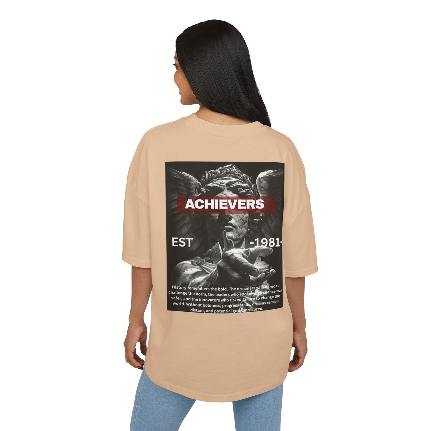 Achievers Box Tee - Inspiring Unisex Heavy Cotton Tee for Motivated Minds