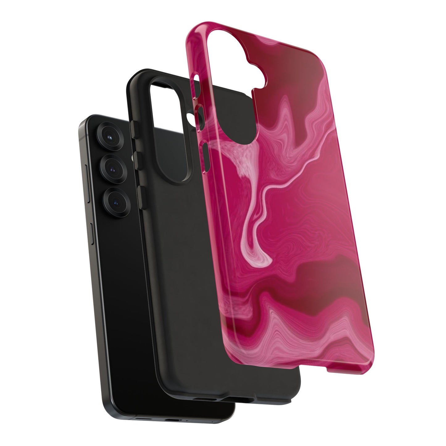 Tough Cases - Pink Marbled Phone Case for Stylish Protection