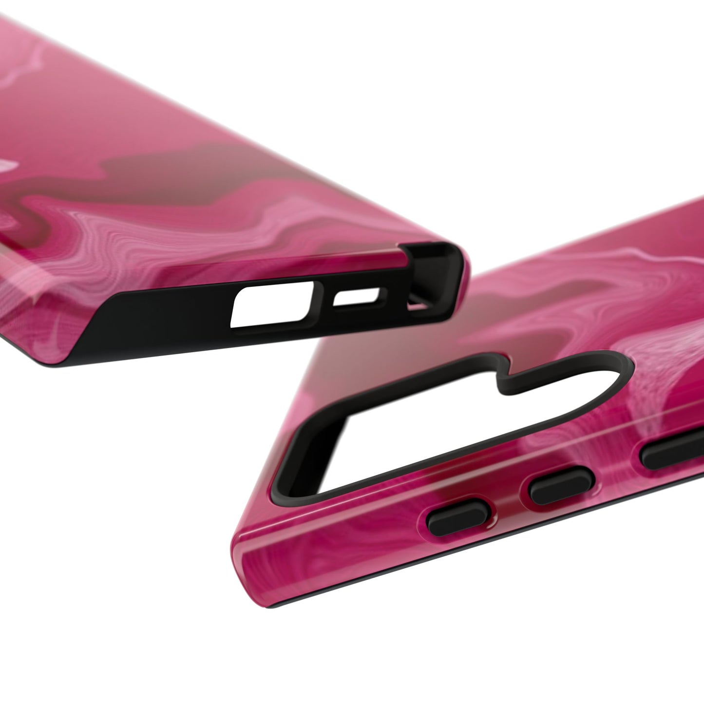 Tough Cases - Pink Marbled Phone Case for Stylish Protection