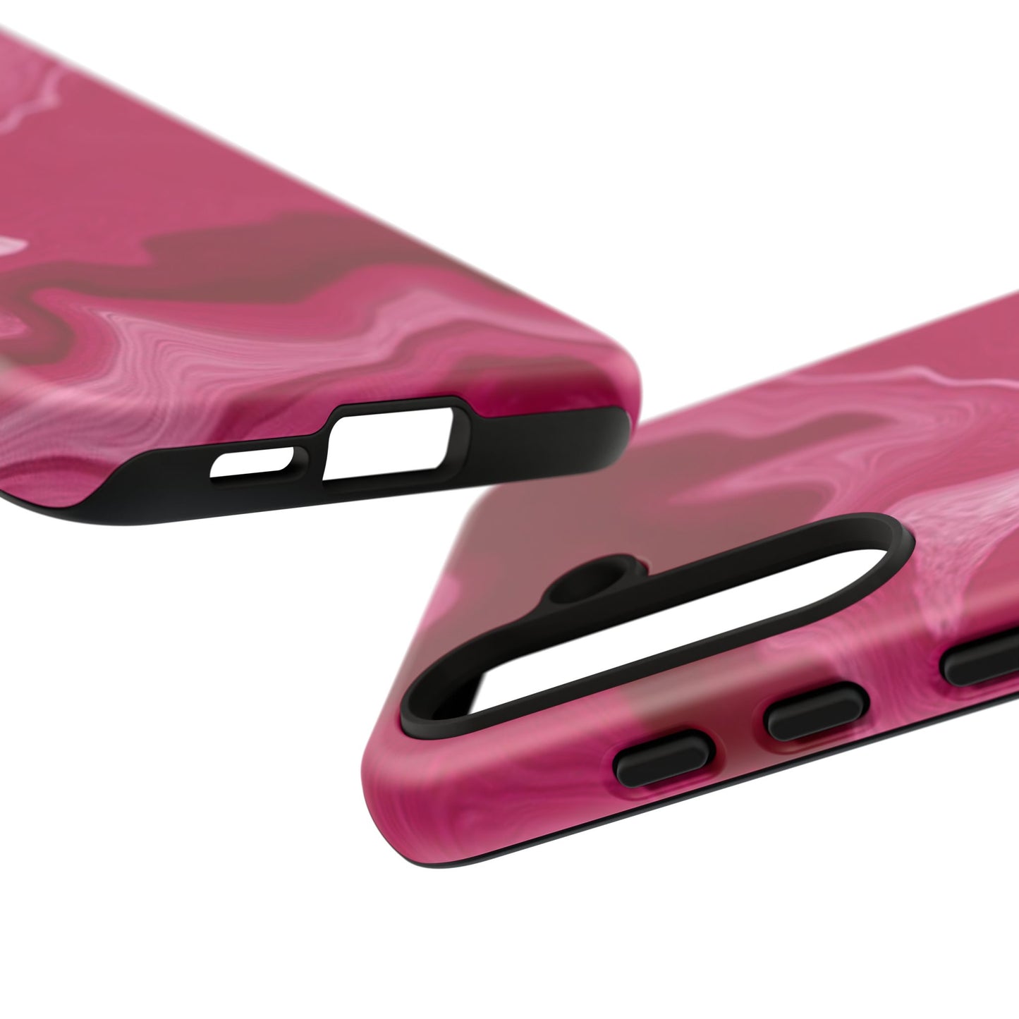 Tough Cases - Pink Marbled Phone Case for Stylish Protection