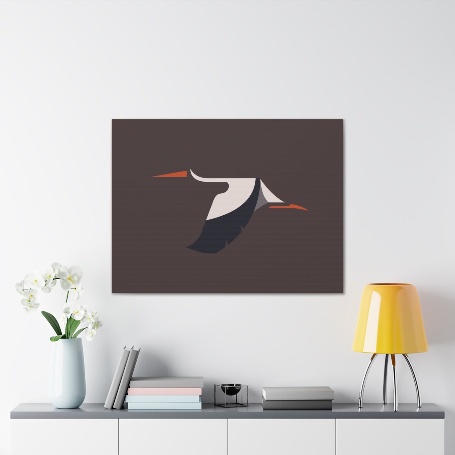 Modern Abstract Bird Canvas Wall Art - 0.75" Depth