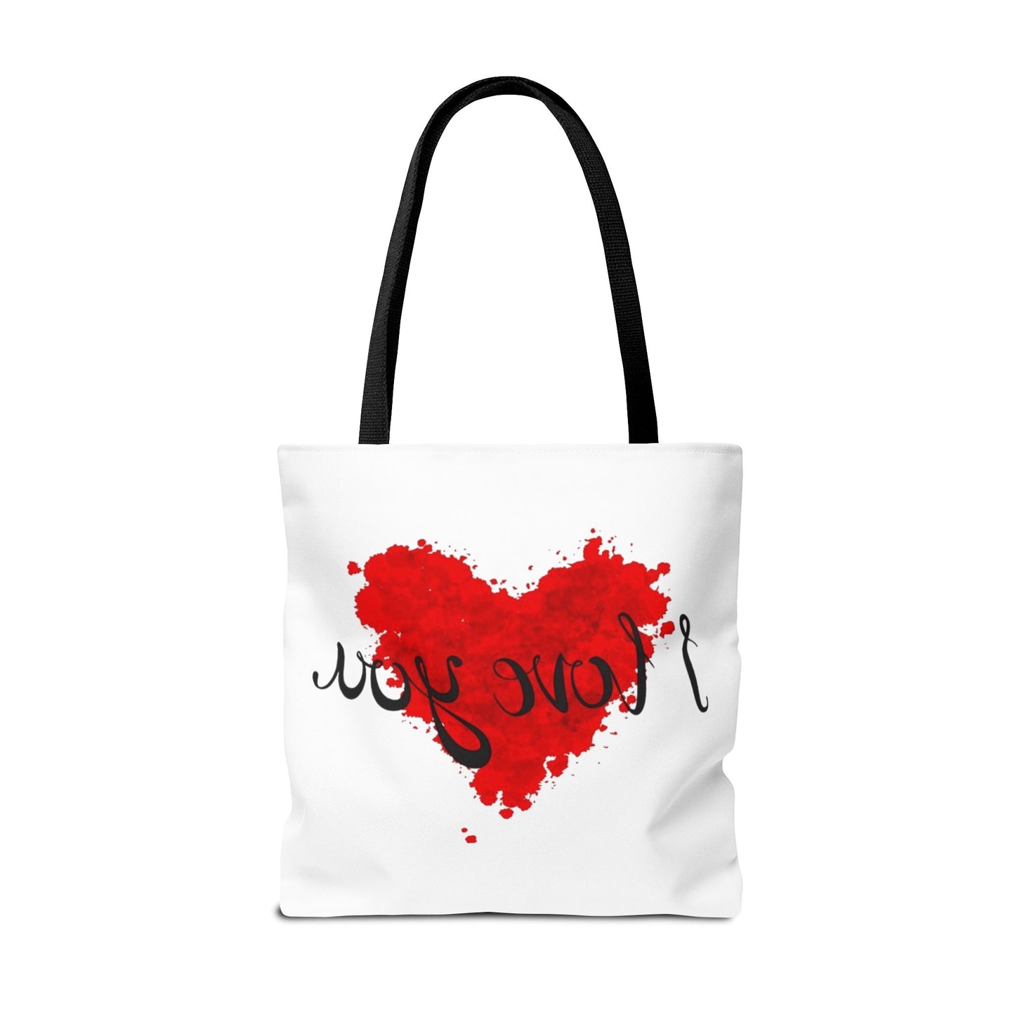 Romantic Heart Tote Bag - 'I Love You' Design