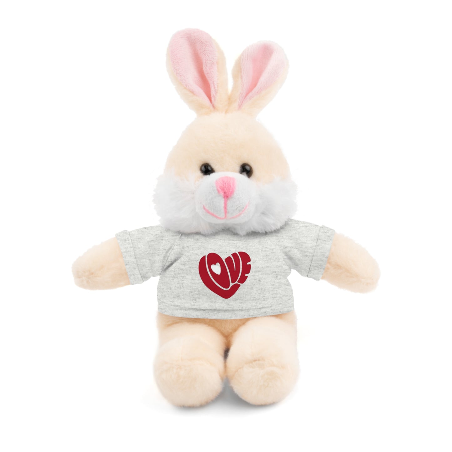 Love Heart Stuffed Animal with Tee - Perfect Gift for Valentine's Day and Special Occasions