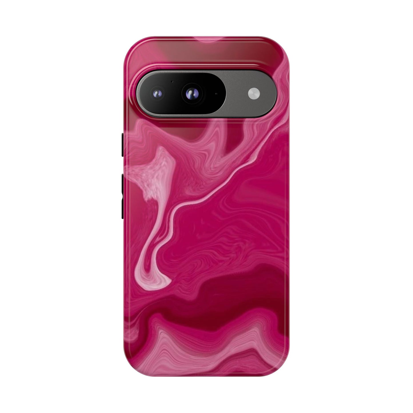 Tough Cases - Pink Marbled Phone Case for Stylish Protection